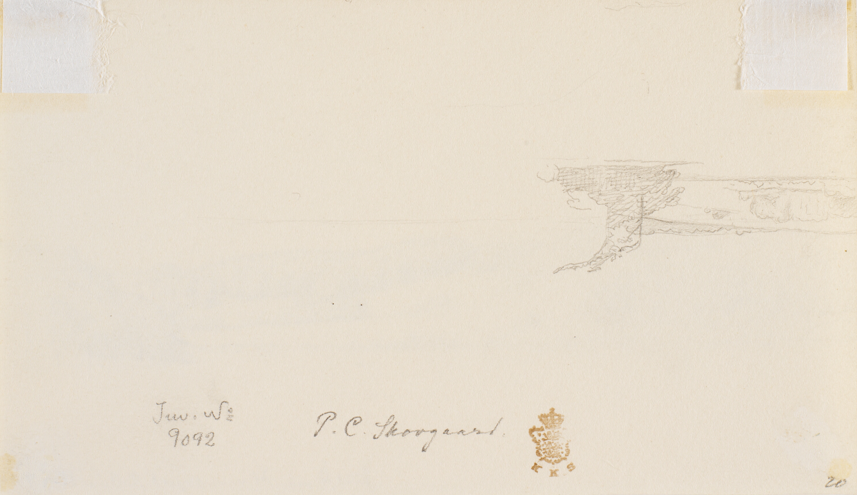 Rids af landskab med sø.